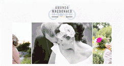 Desktop Screenshot of amandamacdonaldphotography.com